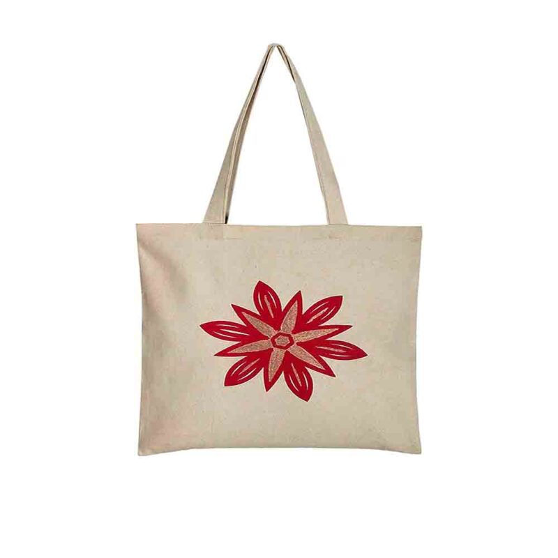 Wild Flower Tote Bag | Hand Painted | Printed | Cotton Canvas